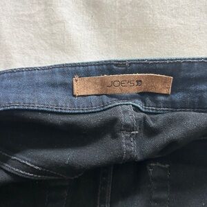 Joe's Jeans Womens  Slim Dark Blue Denim Jeans with Leather Label